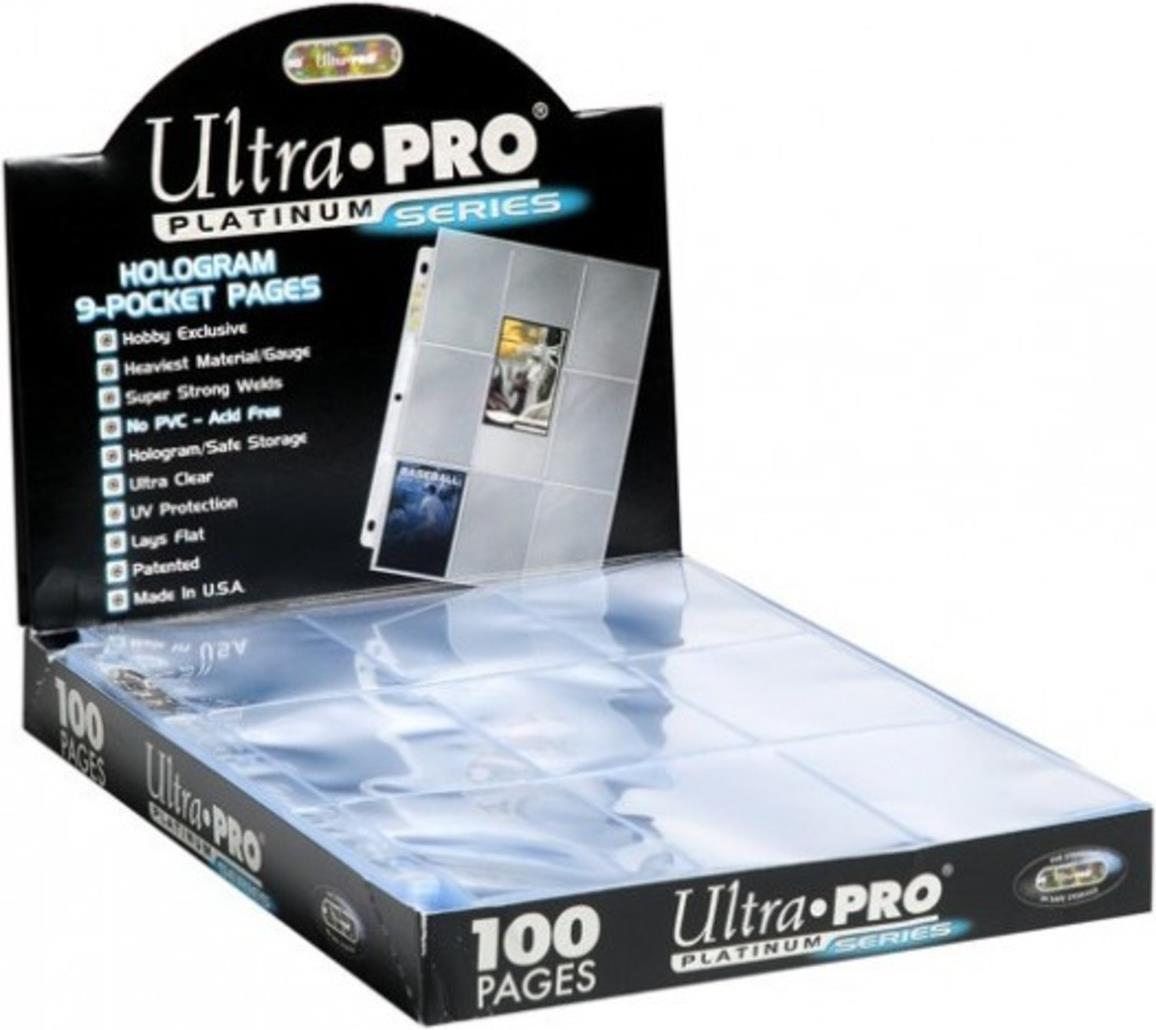 Paquete de 9 páginas Ultra Pro Platinum (100 páginas)