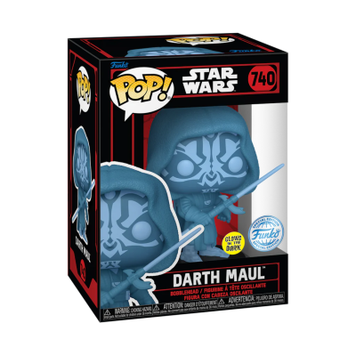 Figura Funko POP! de Star Wars Darth Maul, GITD, exclusiva n.° 740