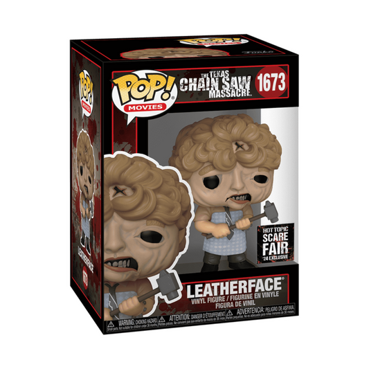 Funko POP! La Matanza de Texas Leatherface #1673 Exclusivo (Caja con esquinas desgastadas)
