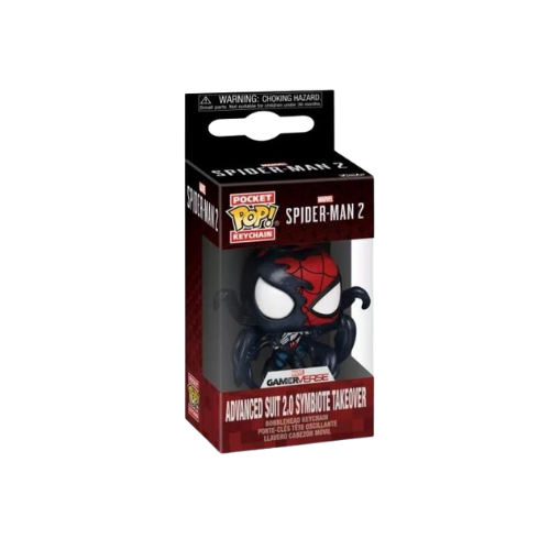 Llavero Funko Pocket POP! Marvel Spider-Man 2: Traje avanzado 2.0: Simbionte Takeover, edición especial