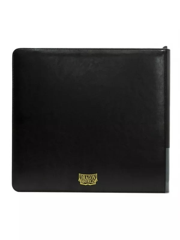 Tarjeta de 12 bolsillos Dragon Shield Codex XL con cremallera negra