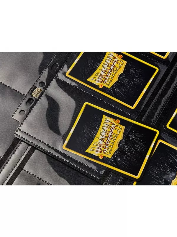 Dragon Shield - Cuaderno de 16 páginas con bolsillo, color negro transparente (50 páginas)