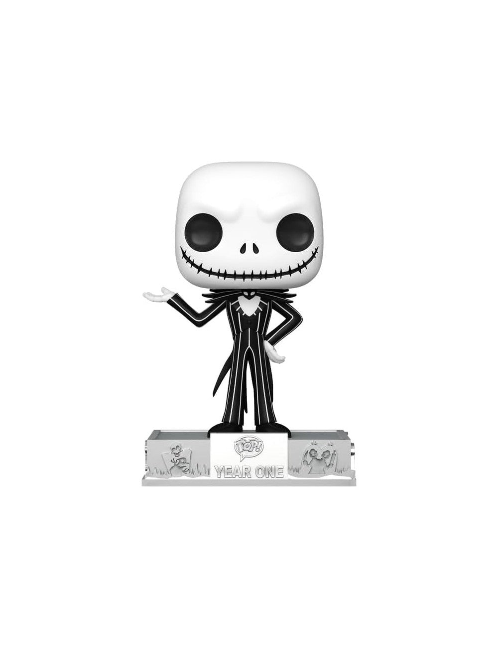 Funko Pop! Figura clásica de Jack Skellington del 25.º aniversario (pequeña abolladura en una esquina)
