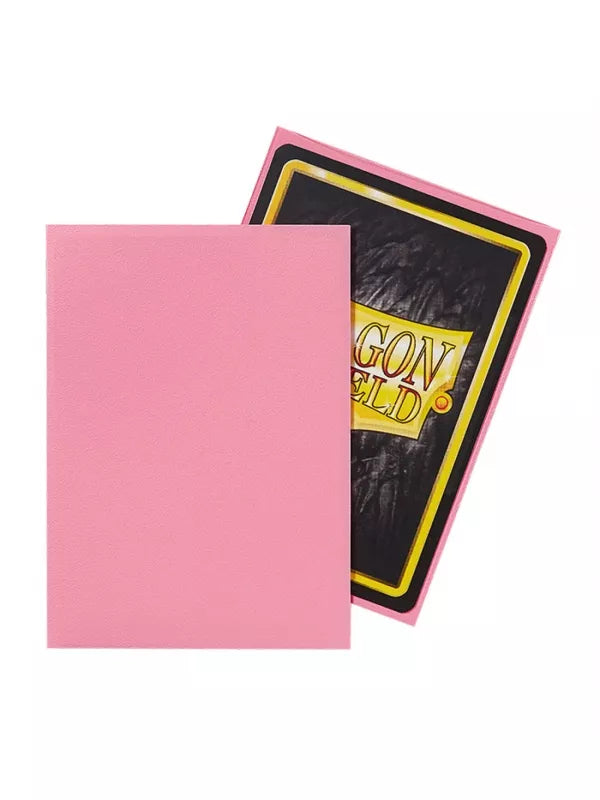Fundas Dragon Shield Estándar Rosa Mate (100 Unidades)