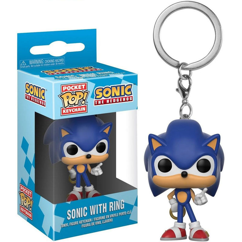 Llavero Funko Pocket POP! de Sonic The Hedgehog con anillo