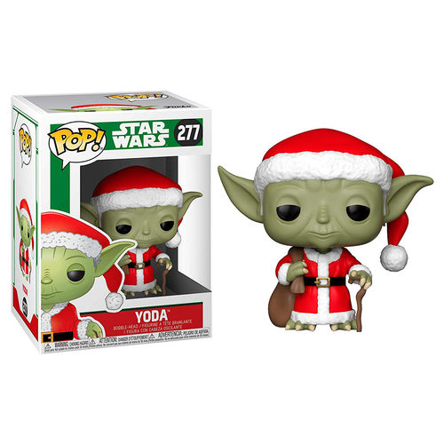 Funko POP! Movies Star Wars Holiday Santa Yoda #277