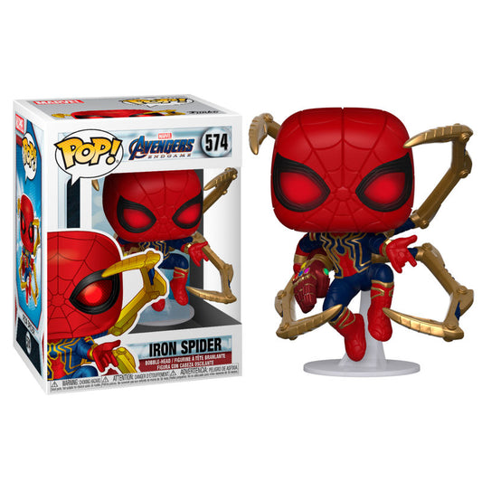 Figura Funko Pop! de Marvel Avengers Endgame, Iron Spider con nanoguantelete n.° 574
