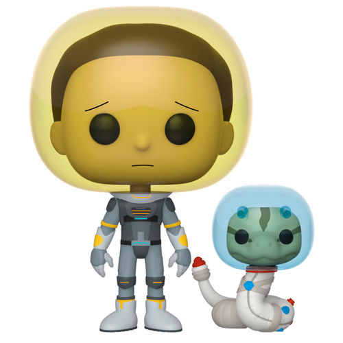 Figura Funko POP! de Rick y Morty con traje espacial y serpiente n.° 690