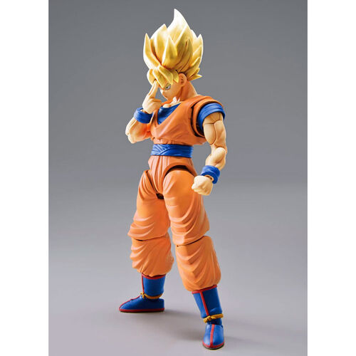 Bandai Hobby Figura Dragon Ball Z Rise Standard Super Saiyan Goku New Version Model Kit 16cm
