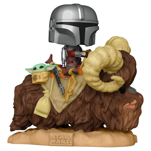 Figuras Funko POP! de Star Wars: El Mandaloriano y El Niño en Bantha n.° 416
