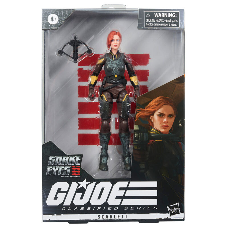 Hasbro Scarlett 20 Figure G.I. Joe Classified Series - Snake Eyes: G.I. Joe Origins 15cm