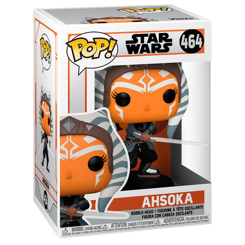 Figura de televisión Funko POP! de Star Wars, Ahsoka Mandaloriana con Conocimiento n.° 464