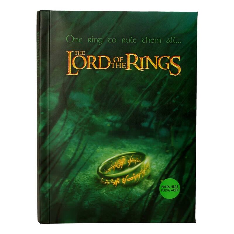 SD Toys A5 Notebook The Lord of the Rings One Ring To Rule Them All with light