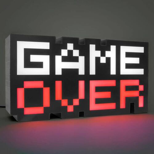 Lámpara Paladone Game Over de 8 bits