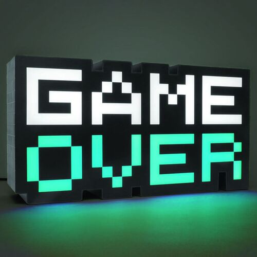 Lámpara Paladone Game Over de 8 bits