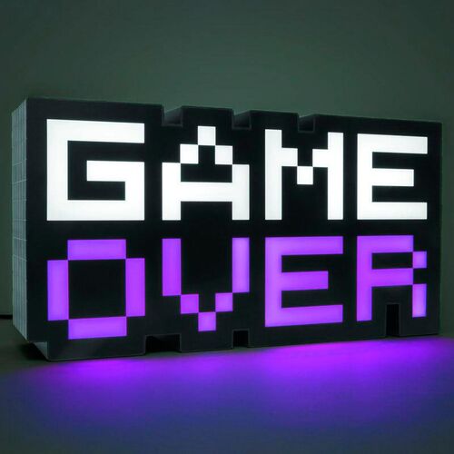 Lámpara Paladone Game Over de 8 bits