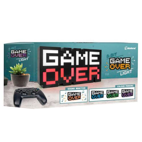 Lámpara Paladone Game Over de 8 bits