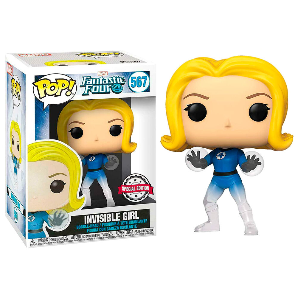 Figura Funko Pop! Marvel Los Cuatro Fantásticos: Chica Invisible Exclusiva n.° 567