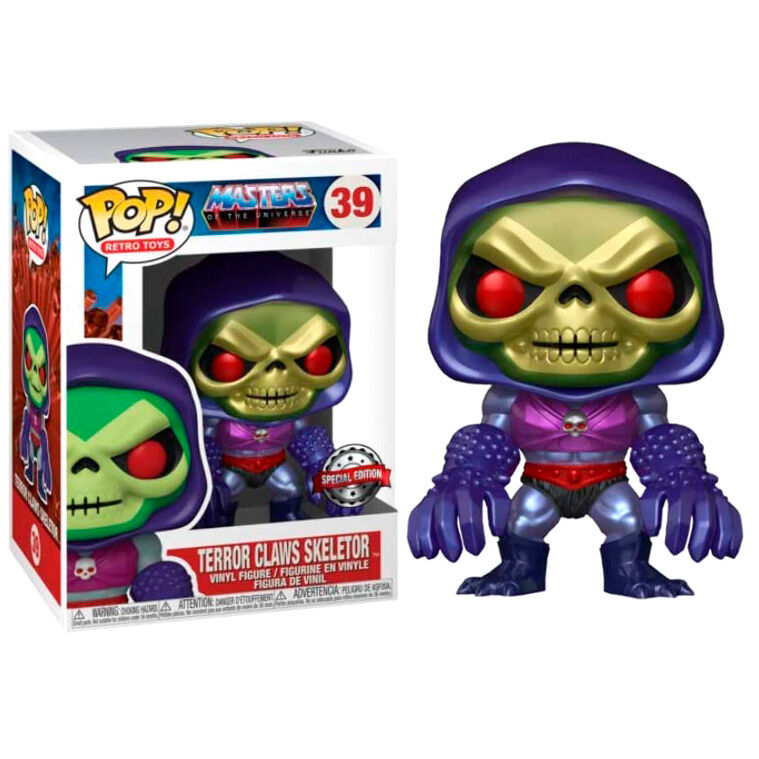 Funko Pop! Masters of the Universe Skeletor with Terror Claws Metallic Exclusive #39