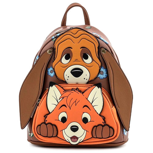 Loungefly Mochila Disney Fox and Hound Copper Todd backpack 26cm