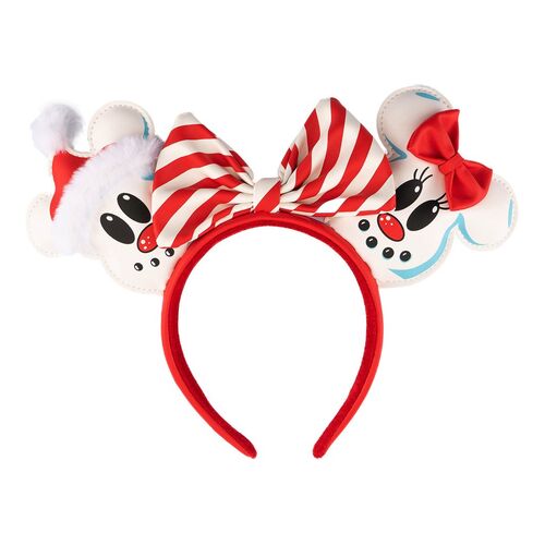 Diadema de Mickey y Minnie con muñeco de nieve de Disney Loungefly