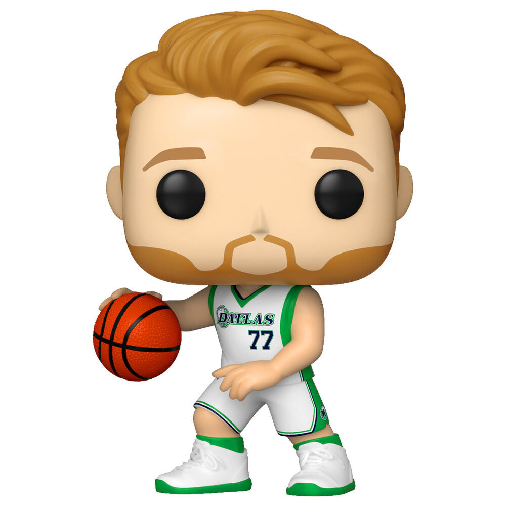 Figura Funko POP! de baloncesto de la NBA, Luka Doncic de los Dallas Mavericks (Uniforme Edición Ciudad 2021) n.° 128