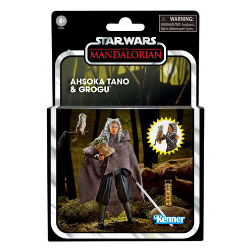 Figura de Ahsoka Tano y Grogu de 10 cm de la colección vintage de Star Wars de Hasbro