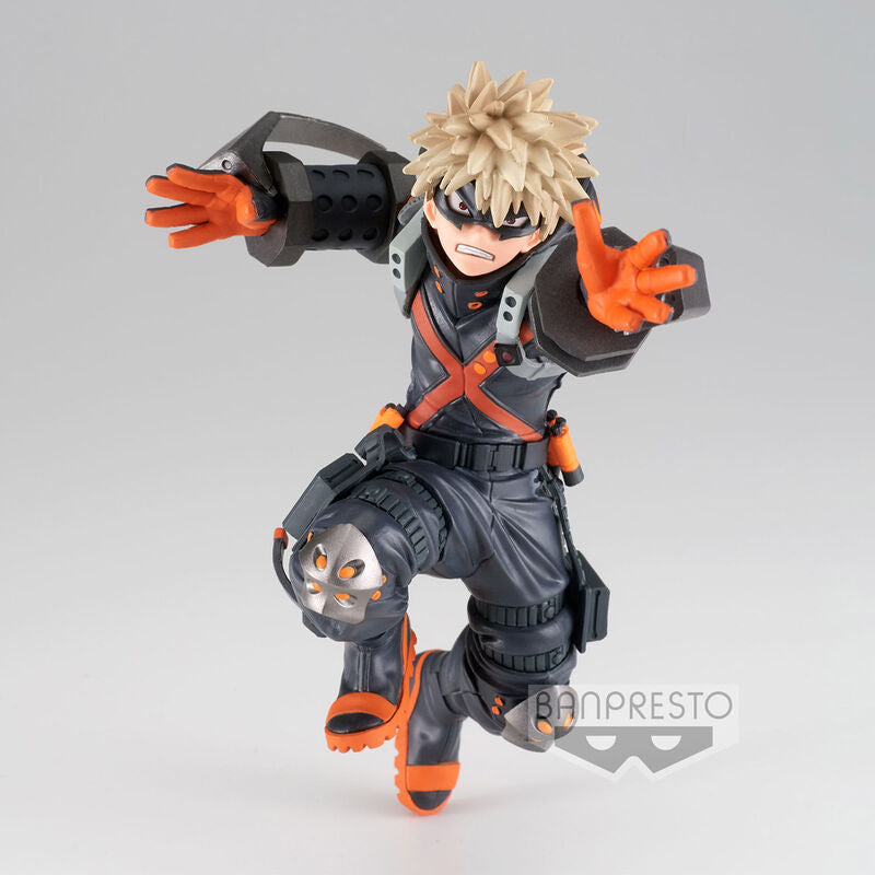 Figura Banpresto Katsuki Bakugo The Amazing Heroes World Heroes Mission My Hero Academia de 15 cm