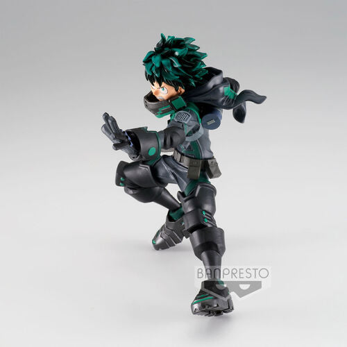 Figura de Izuku Midoriya de Banpresto The Amazing Heroes World Heroes Mission My Hero Academia de 15 cm