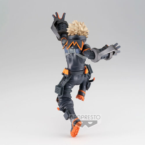 Figura Banpresto Katsuki Bakugo The Amazing Heroes World Heroes Mission My Hero Academia de 15 cm