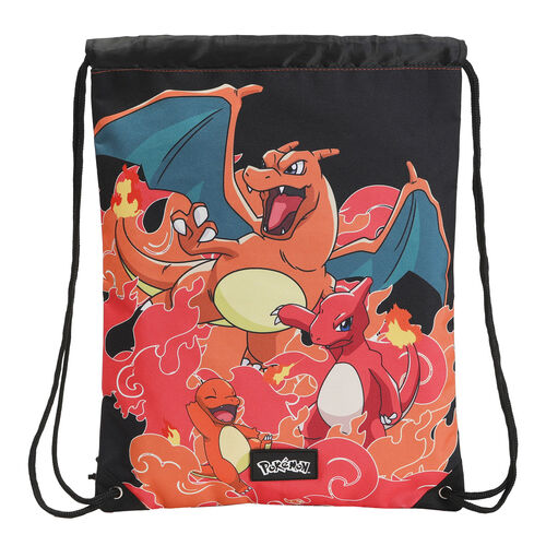 Mochila de cuerda CYP Brands Pokemon Charmander Evolution de 42 cm