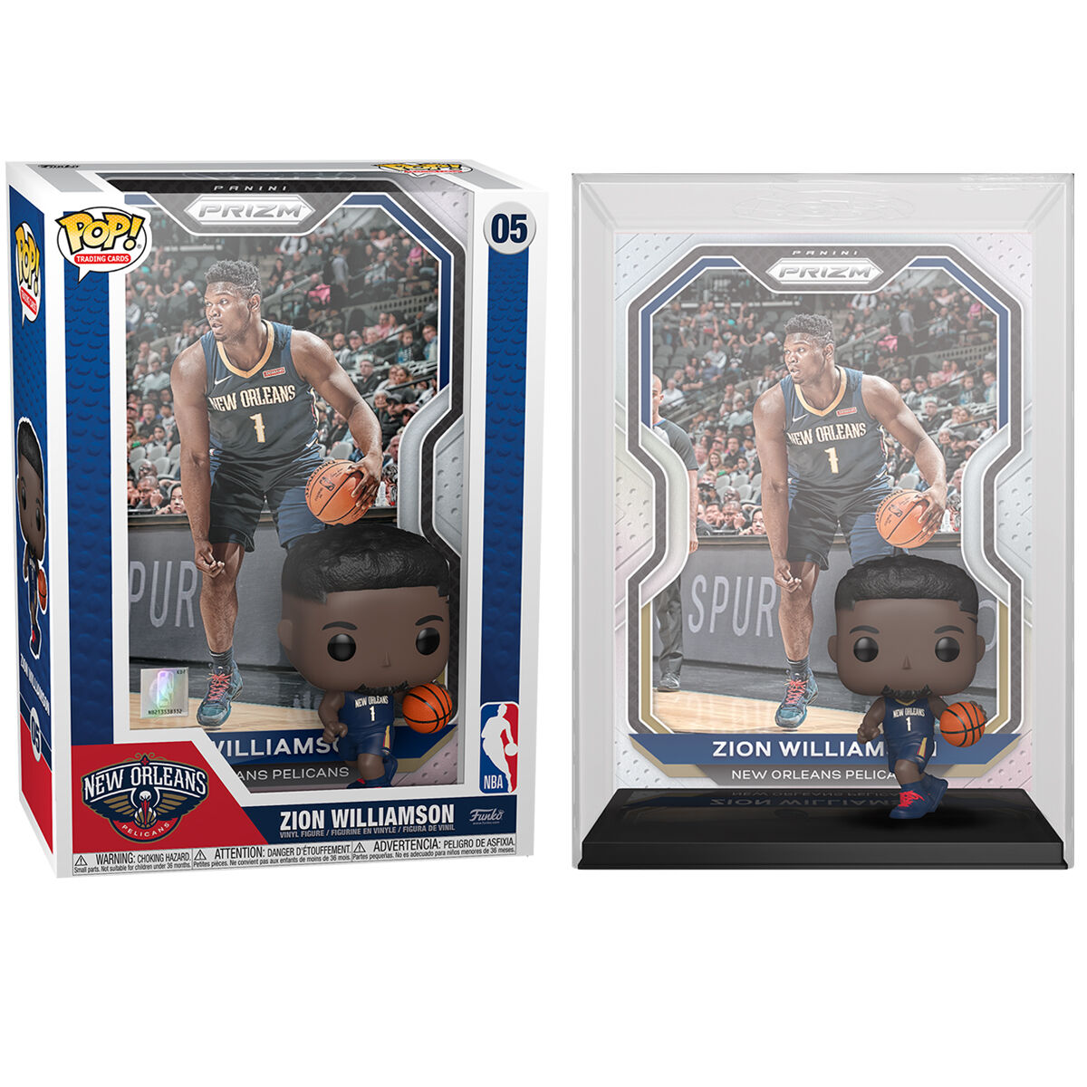 Tarjetas coleccionables Funko POP! NBA de Zion Williamson n.° 05