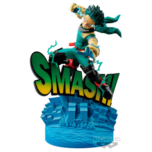 Figura Dioramática Banpresto de Izuku Midoriya The Brush My Hero Academia de 20 cm