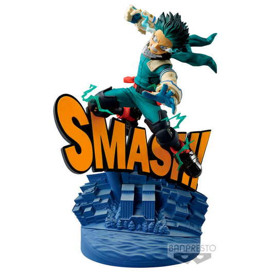 Figura dioramática Banpresto de Izuku Midoriya del anime My Hero Academia de 20 cm