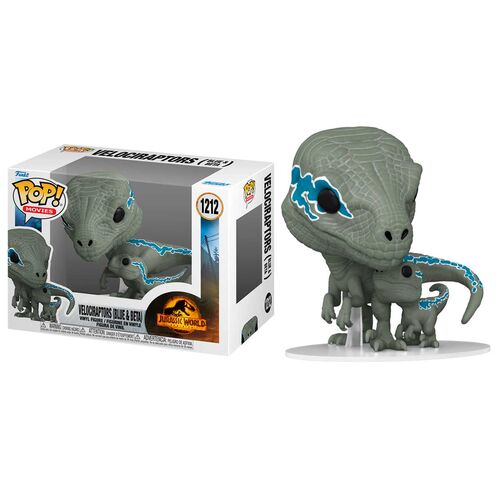 Funko POP! Jurassic World 3 Velociraptors: Películas Blue y Beta n.° 1212