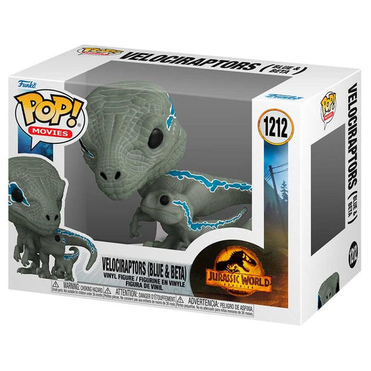 Funko POP! Jurassic World 3 Velociraptors: Películas Blue y Beta n.° 1212