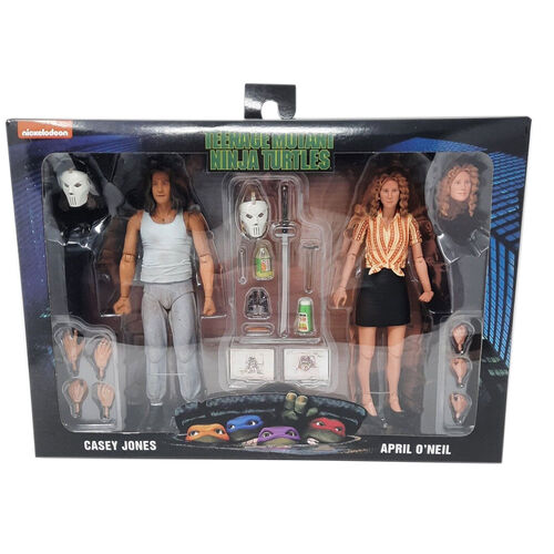 Figura Neca Robocop Tortugas Ninja April Oneil + Casey Jones pack figura 18cm