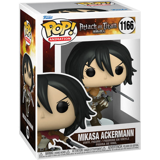 Figura Funko Pop! Ataque a los Titanes Mikasa Ackermann n.° 1166