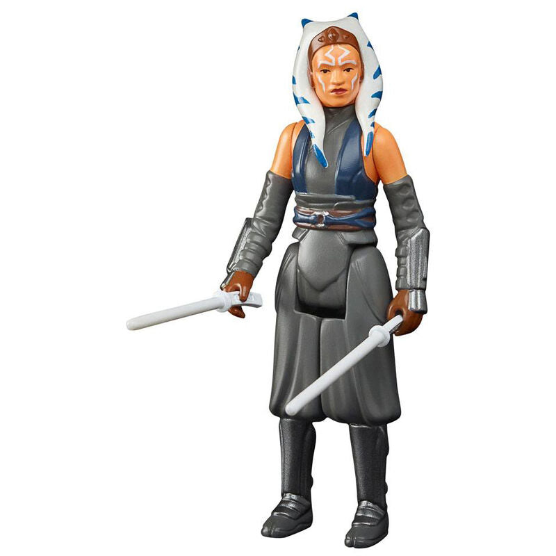 Figura Ahsoka Tano de la colección retro de Hasbro Star Wars The Mandalorian de 9,5 cm