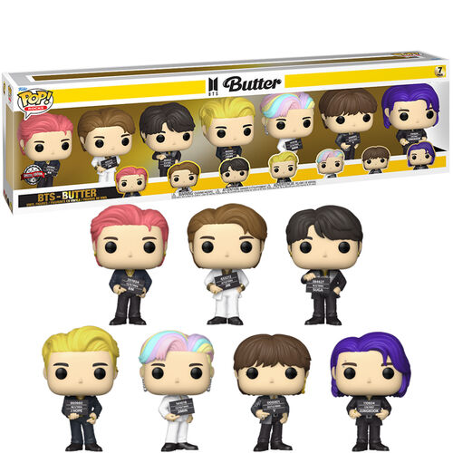 Pack exclusivo de 7 figuras Funko POP! Rocks BTS Butter