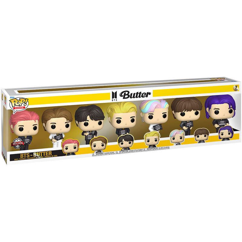 Pack exclusivo de 7 figuras Funko POP! Rocks BTS Butter