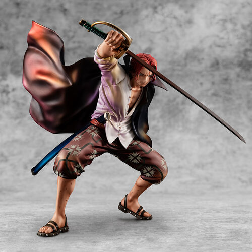Figura Megahouse One Piece Playback Memories Shanks Red Hairy de 21,5 cm