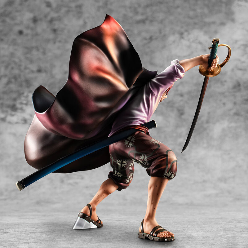 Figura Megahouse One Piece Playback Memories Shanks Red Hairy de 21,5 cm