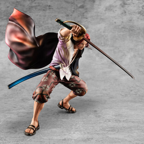 Figura Megahouse One Piece Playback Memories Shanks Red Hairy de 21,5 cm