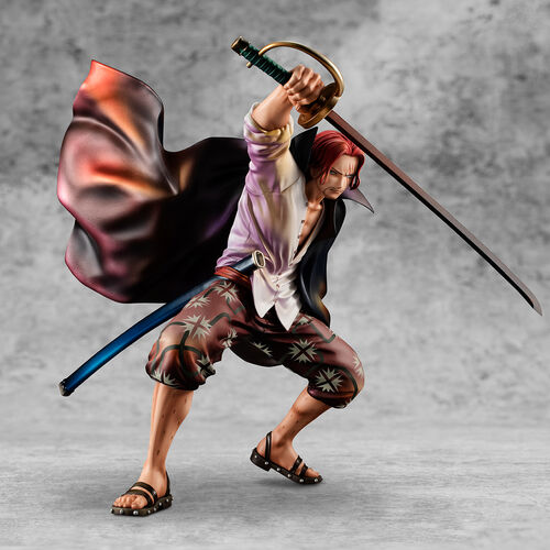 Figura Megahouse One Piece Playback Memories Shanks Red Hairy de 21,5 cm