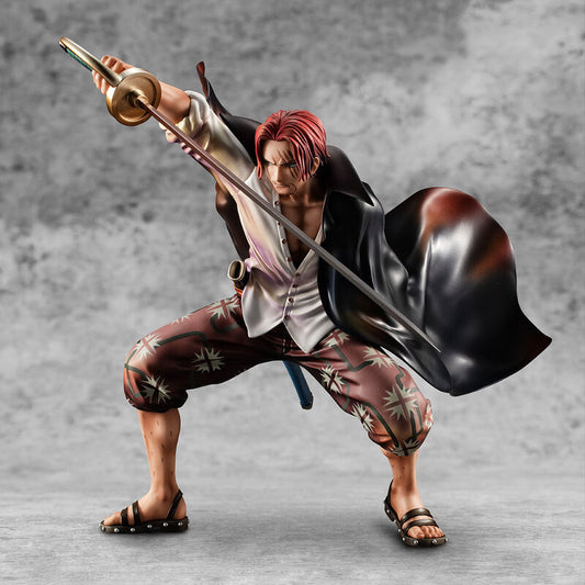 Figura Megahouse One Piece Playback Memories Shanks Red Hairy de 21,5 cm