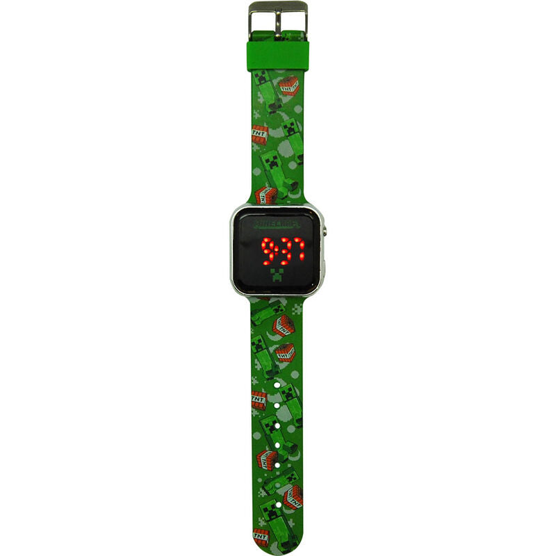 Reloj LED de Minecraft con licencia para niños