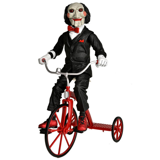 Figura Neca Saw Billy el Títere en Triciclo figura con sonido 33cm