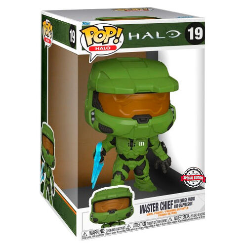 Figura Funko POP! Halo Master Chief exclusiva de 25 cm n.° 19