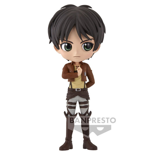 Figura Banpresto Eren Yeager ver.A Ataque a los Titanes Q Posket 14cm